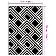 Килим за открито, ARAKIL сив, 160x230 см, PP