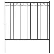 Градинска ограда Assen, стомана, 1,7x1,5 м, черна