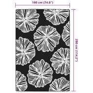 Килим за открито, ARAKIL зелено, 190x290 см, PP