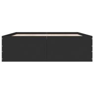 Рамка за легло без матрак, черна, 160x200 см