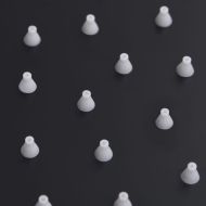 Rainshower душ пита, инокс, 25 см, кръгла, черна