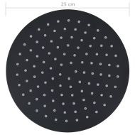 Rainshower душ пита, инокс, 25 см, кръгла, черна