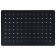 Rainshower душ пита, инокс, 30x20 cм, правоъгълна, черна