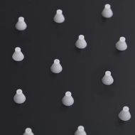 Rainshower душ пита, инокс, 30x20 cм, правоъгълна, черна