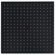 Rainshower душ пита, инокс, 40x40 cм, квадратна, черна