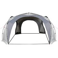 Парти палатка, бяло и сиво, водоустойчива