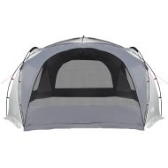 Парти палатка, бяло и сиво, водоустойчива