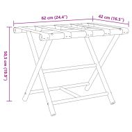 Сгъваема поставка за багаж 62x42x50,5 см бамбук