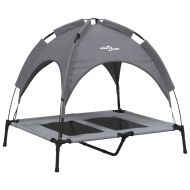 Кучешко легло със сенник, антрацит, Оксфорд плат и стомана