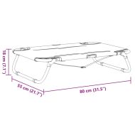 Кучешко легло, сгъваемо, антрацит, Оксфорд плат и стомана