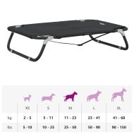 Кучешко легло, сгъваемо, антрацит, Оксфорд плат и стомана