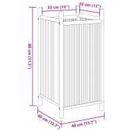 Саксия 40x40x80 см бамбук
