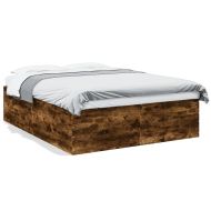 Рамка за легло, опушен дъб, 150x200 см, инженерно дърво