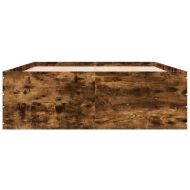 Рамка за легло, опушен дъб, 120x190 см, инженерно дърво