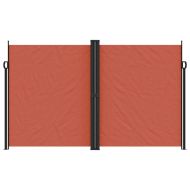 Прибираща се странична тента, теракота, 200x600 см