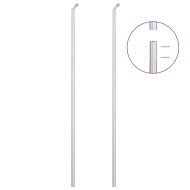 Оградна мрежа с колове поцинкована стомана 15x1,5 м сребриста