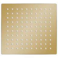 Rainshower душ пита, инокс, 20x20 cм, квадратна, златиста