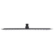 Rainshower душ пита, инокс, 40x30 cм, правоъгълна, черна