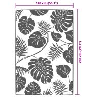 Килим за открито, ARAKIL зелено, 140x200 см, PP