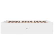 Рамка за легло, бяла, 150x200 см, инженерно дърво