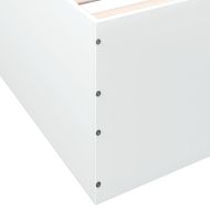 Рамка за легло, бяла, 150x200 см, инженерно дърво