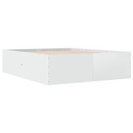 Рамка за легло, бяла, 180x200 см, масивно дърво