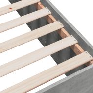 Рамка за легло, бетонно сиво, 120x190 см, инженерно дърво