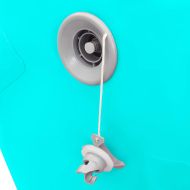 Надуваем гимнастически дюшек с помпа 120x75 см PVC зелен