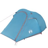 Къмпинг палатка тунелна, за 2 души, синя, водоустойчива