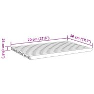 Постелки за баня 2 бр 70x50 см бамбук