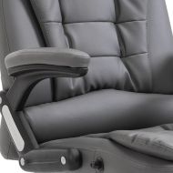 Офис стол, антрацит, изкуствена кожа