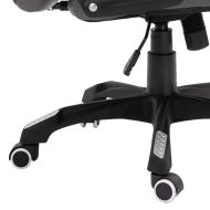 Офис стол, антрацит, изкуствена кожа