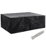 Покривало за градински мебели 8 капси 242x162x100 см