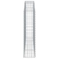 Дъговидна габионна кошница 200x30x120/140 см поцинковано желязо