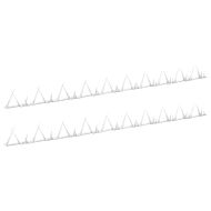 Шипове за огради, 2 бр, стомана, 1 м