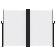 Прибираща се странична тента, бяла, 180x600 см