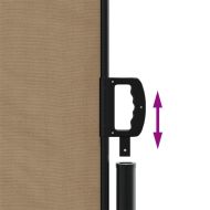 Прибираща се странична тента, таупе, 140x300 см