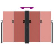 Прибираща се странична тента, теракота, 160x1000 см