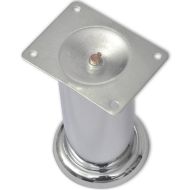 Кръгли крака за диван, 8 бр, хром, 120 мм