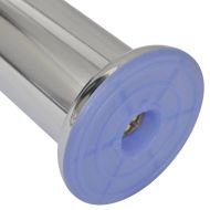 Кръгли крака за диван, 8 бр, хром, 120 мм