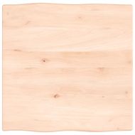 Плот за маса 60x60x2 см необработено масивно дърво дъб жив ръб