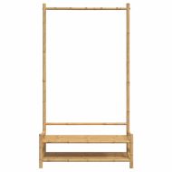 Закачалка за дрехи с рафтове 103x40x183 см бамбук