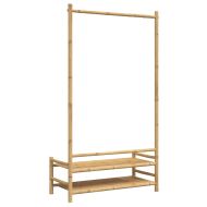 Закачалка за дрехи с рафтове 103x40x183 см бамбук