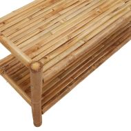 Закачалка за дрехи с рафтове 103x40x183 см бамбук