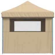 Сгъваема парти шатра pop-up с 4 странични стени бежова