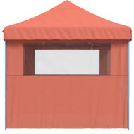 Сгъваема парти шатра pop-up с 3 странични стени теракота