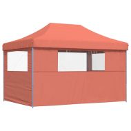 Сгъваема парти шатра pop-up с 3 странични стени теракота
