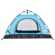 Къмпинг палатка 2-местна синя бързо освобождаване