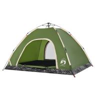 Къмпинг палатка 4-местна зелена бързо освобождаване