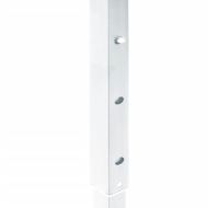 Сгъваема парти палатка със странични стени, бяла, 3x3 м